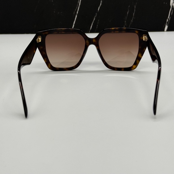 NEW DOLCE&GABBANA DG4438 502/13 WOMEN SUNGLASSES DG4438 50213 BROWN EYEWEAR - Picture 8 of 11